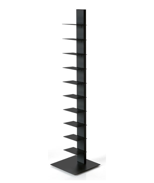 Bibliothèque Verticale Noir H152 cm pas chere