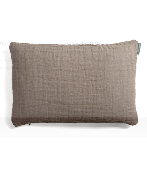 Coussin Lin Gaufré Zurich Dark français