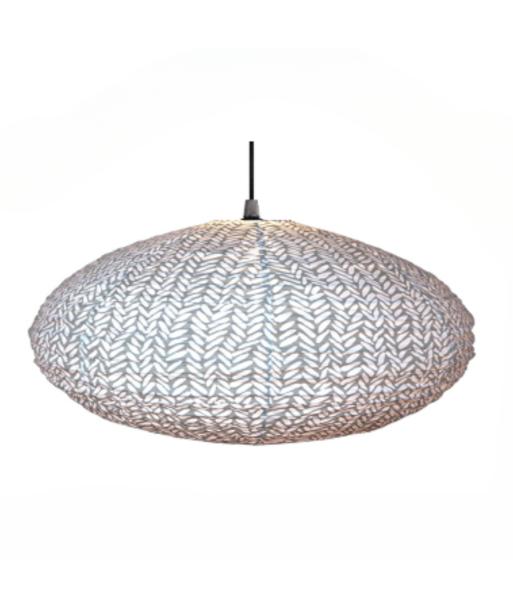 Suspension Rice Oval Grey france