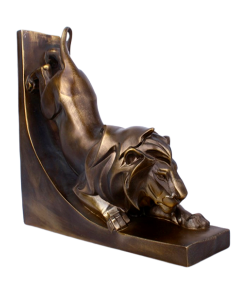 Statue Lion  Bronze Agile pas cheres