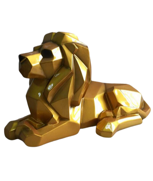 Statue Lion  Design Or 2023