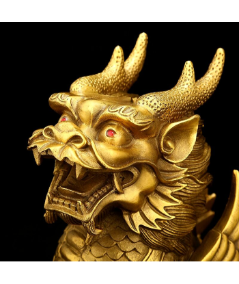 Statue Lion  Chinois d'Or la livraison gratuite