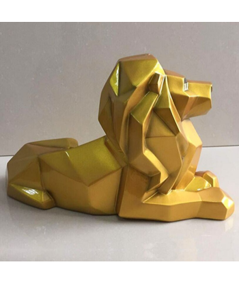 Statue Lion  Design Or 2023