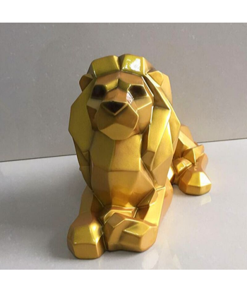 Statue Lion  Design Or 2023