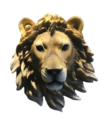 Tête de Lion  Murale Crinière de technologie