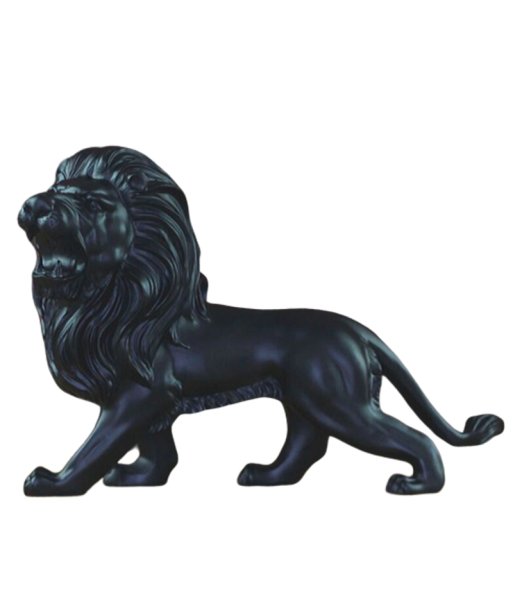 Statue Lion  Décoration Noire soldes