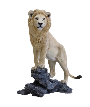 Statue Lion  Design Blanc Fin de série