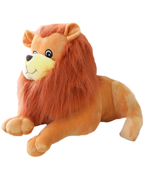 Peluche LionCouché Gentil pas chere