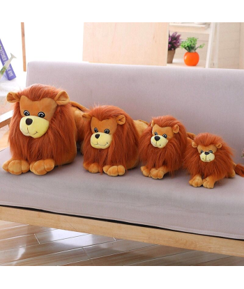 Peluche LionCouché Gentil pas chere