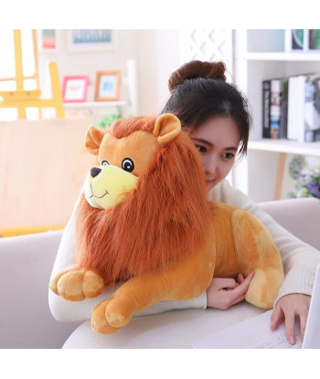 Peluche LionCouché Gentil pas chere