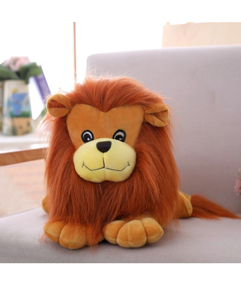 Peluche LionCouché Gentil pas chere