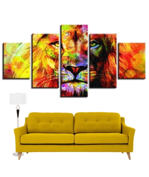 Tableau Pop Art Lion la livraison gratuite