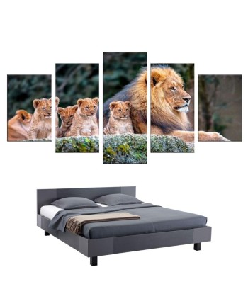 Tableau Lion Couleur En Famille 50-70% off 