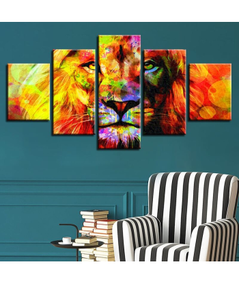 Tableau Pop Art Lion la livraison gratuite