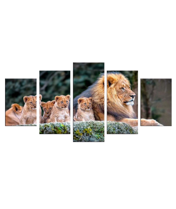 Tableau Lion Couleur En Famille 50-70% off 