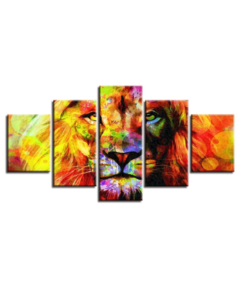 Tableau Pop Art Lion la livraison gratuite