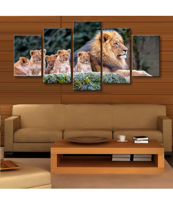 Tableau Lion Couleur En Famille 50-70% off 