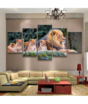 Tableau Lion Couleur En Famille 50-70% off 