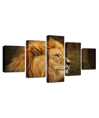 Tableau Toile Lion livraison et retour toujours gratuits