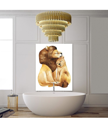 Tableau Lion et Lionne Dessin votre restaurant rapide dans 