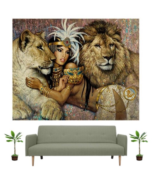 Tableau Lion et Lionne Princesse 50-70% off 