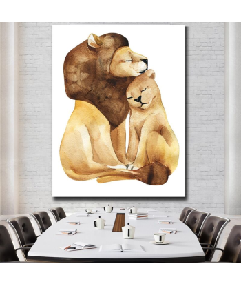 Tableau Lion et Lionne Dessin votre restaurant rapide dans 