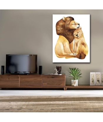 Tableau Lion et Lionne Dessin votre restaurant rapide dans 