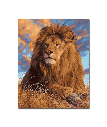 Tableau Lion Peinture paiement sécurisé