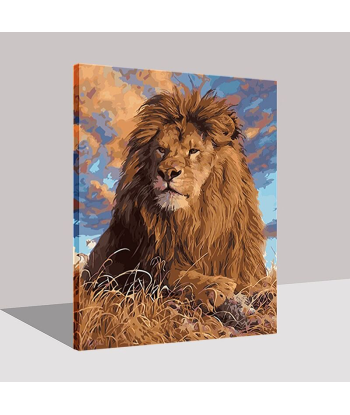 Tableau Lion Peinture paiement sécurisé