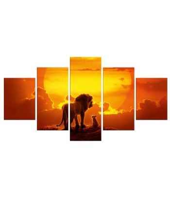 Tableau Roi Lion Coucher de Soleil la chaussure