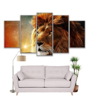 Tableau Lion Couleurs de Rêves basket pas cher