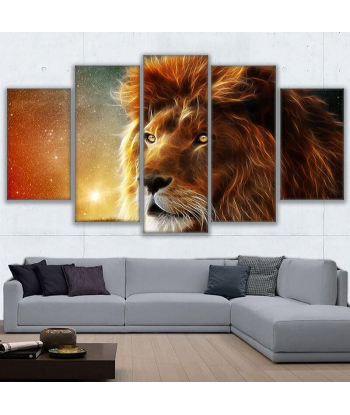 Tableau Lion Couleurs de Rêves basket pas cher