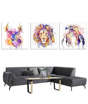 Tableau Peinture Lion & Compagnie Economisez 