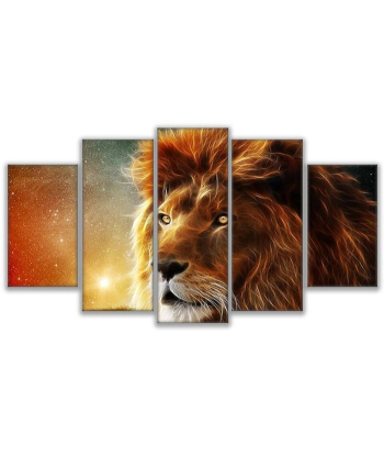 Tableau Lion Couleurs de Rêves basket pas cher