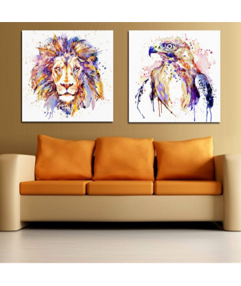 Tableau Peinture Lion & Compagnie Economisez 