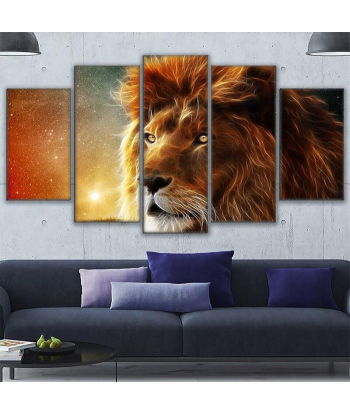 Tableau Lion Couleurs de Rêves basket pas cher