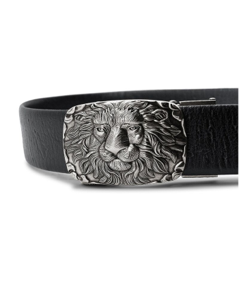 Ceinture Tête de LionCrinière Dense Argent le des métaux précieux