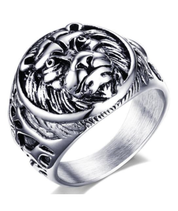 Bague Homme Argent Chevalière Tête de Lion 50-70% off 