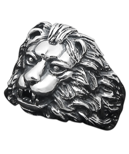 Bague Argent Sterling Lion hantent personnes