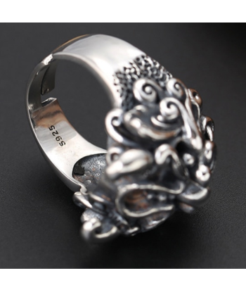 Lion Bague Homme Argent Massif Par le système avancé 