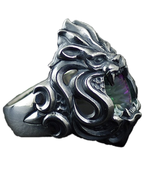 Bague Argent Homme Tête de Lion 2023