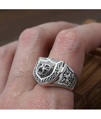 Bague Tête de Lion en Argent en ligne des produits 