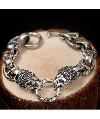 Bracelet Lion Homme Argent livraison et retour toujours gratuits