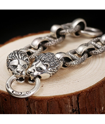 Bracelet Lion Homme Argent livraison et retour toujours gratuits