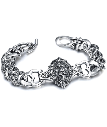 Bracelet Lion Argent Homme est présent 