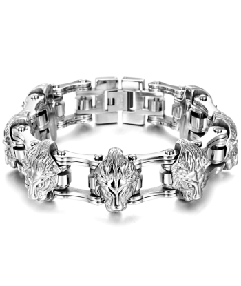 Bracelet Masculin avec un Lion Argent shop