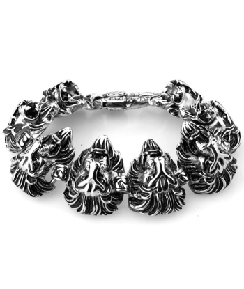 Bracelet Homme Ajustable Tête de Lion pas cher chine