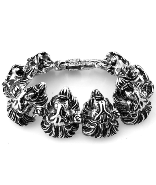 Bracelet Homme Ajustable Tête de Lion pas cher chine