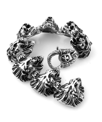 Bracelet Homme Ajustable Tête de Lion pas cher chine