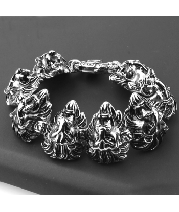 Bracelet Homme Ajustable Tête de Lion pas cher chine